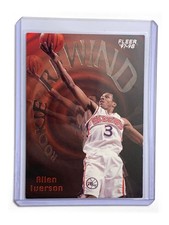 1997-98 Fleer Rookie Rewind Allen Iverson Insert Card #5. rookie card picture