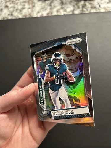 Devonta Smith Philadelphia Eagles Holo Reflective One Of One Football Card - Picture 7 of 8