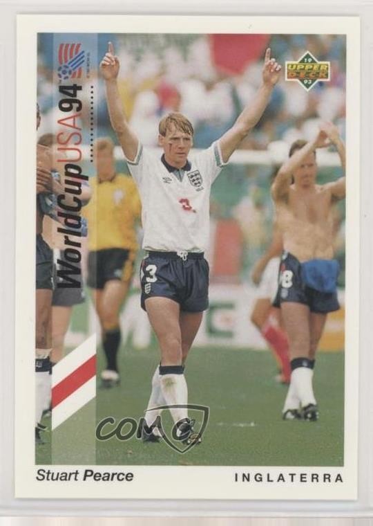 1993 Upper Deck World Cup 94 Preview Spanish Stuart Pearce #62 mi1
