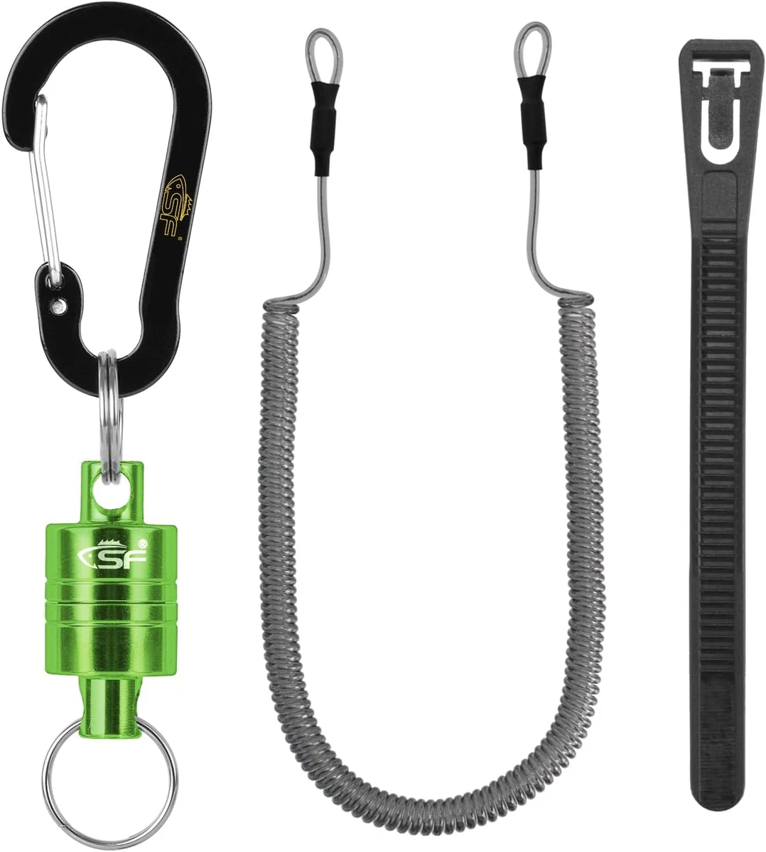 CrazyShark Sgancio Magnetico Per Rete Da Pesca A Mosca - Guscio In Alluminio, Forza 3.5kg, Rosso - 6