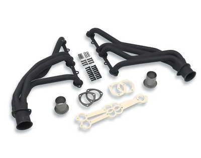 White Box WB10017 White Box Long Tube Header - Black Painted - 1-1/2 Inch Pri...