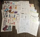 Vintage Paper Dolls Magazine Sheets 1960s-1970s 26 Uncut Pages The Friend