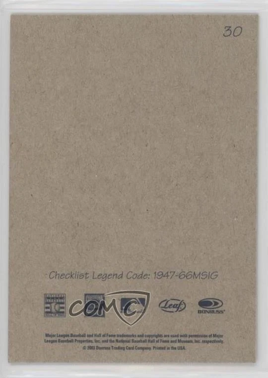 2004 Leaf Second Edition 1947-66 MSIG Made in USA Facsimile Signature Nolan Ryan - Image 2 of 2