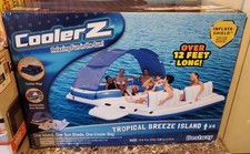NEW SEALED Bestway Tropical Breeze Island Inflatable Water Float (6 PERSON)