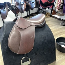 17” Beval Saddle MW SF Close Contact Leather English Jumping 