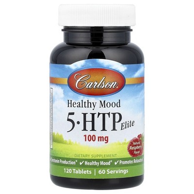Healthy Mood, 5-HTP Elite, Natural Raspberry, 100 mg, 120 Tablets (50 mg per