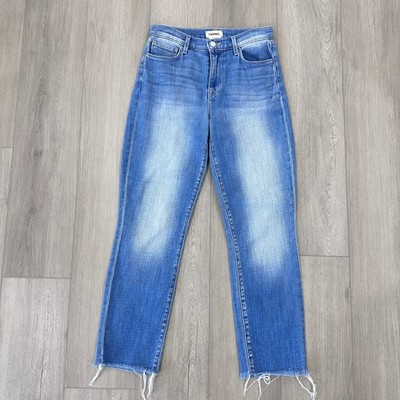 L AGENCE sada cropped slim jeans in atlantic blue size 25