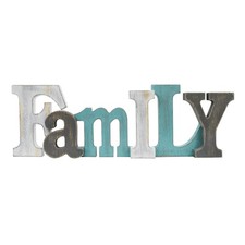 -view Wooden Letters Sign Decorative Wood Block Signs Freestanding Word Cutou...