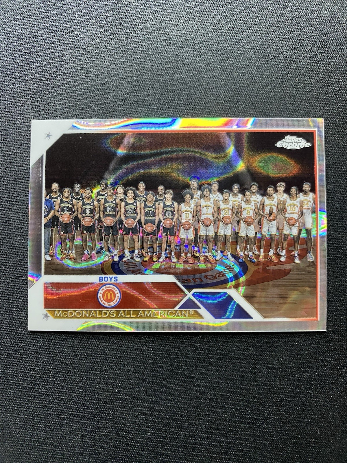 2023 Topps Chrome McDonalds All American Lava Refractor /299 Boys Basketball Group Shots