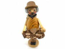 Räuchermännchen "Max" Lebkuchenverkäufer mit Bauchladen und Korb Erzgebirge