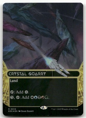Crystal Quarry (0010) (Borderless) #10 (Foil) NM Edge of Eternities Magic MTG