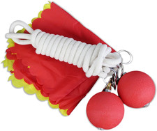 Rope Dart Meteor Hammer Rubber Throw Weight Shoulder Reliever 2-Ball Swing Kit