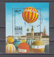 GUINEA BISSAU :  1983 -   SOUVENIR SHEET - SCOTT # 499  AIR BALLOONS