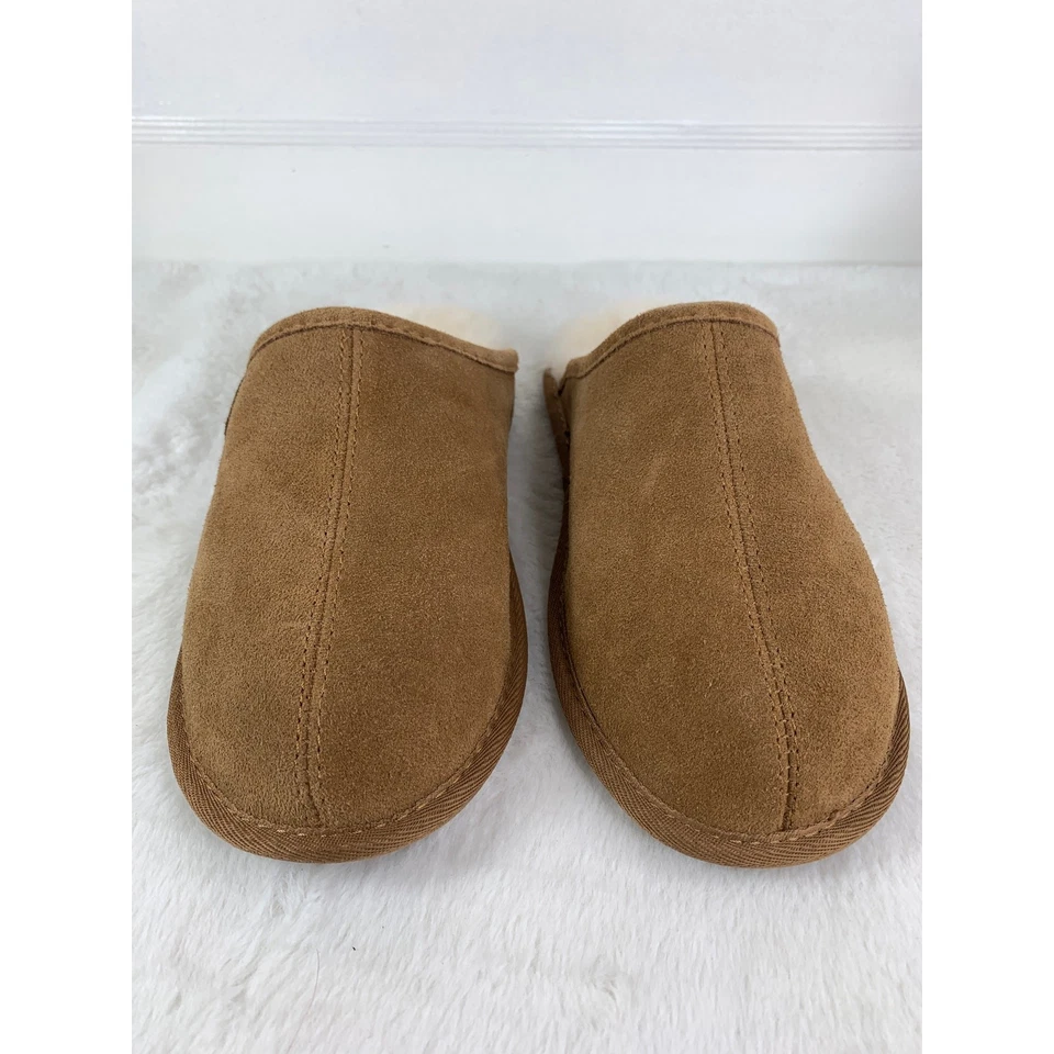 Мужские тапочки Fireside от Dearfoams Warwick из овчины размер 8 - Изображение 2 из 4