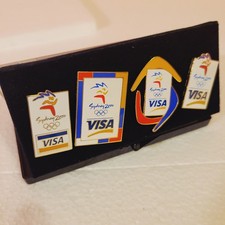 Sydney 2000 Olympics Visa Olympic Collectors Pins Retro Vintage Set Of 4