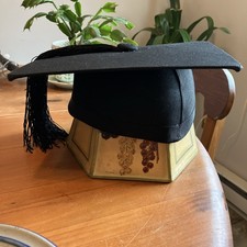 Vtg grad. cap - traditional mortarboard w/ tassel. Cottrell & Leonard   AlbanyNY