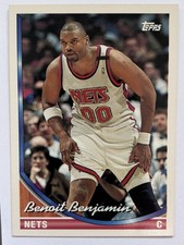 1993-94 Topps #307 Benoit Benjamin New Jersey Nets Card (EX)