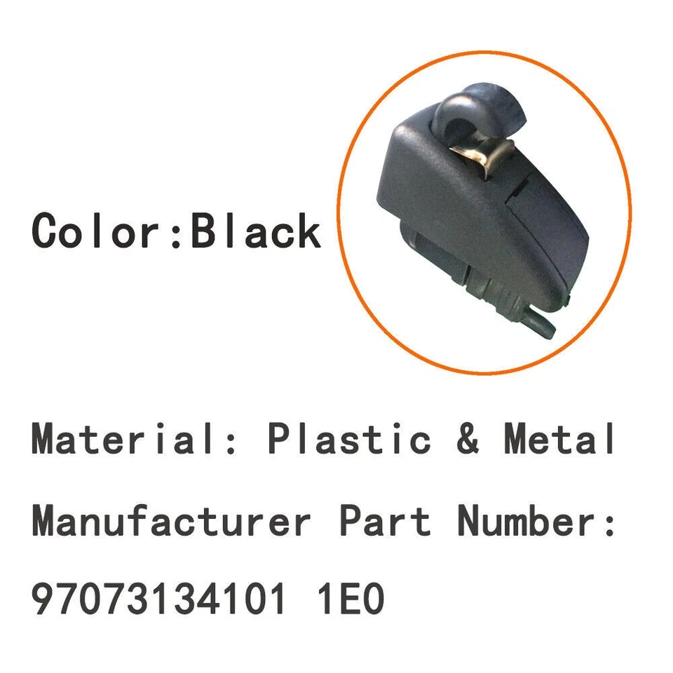 Hot Black Sun Visor Gray Clip Hook Retainer for Porsche Panamera 2010-2016 Foto 2 de 4