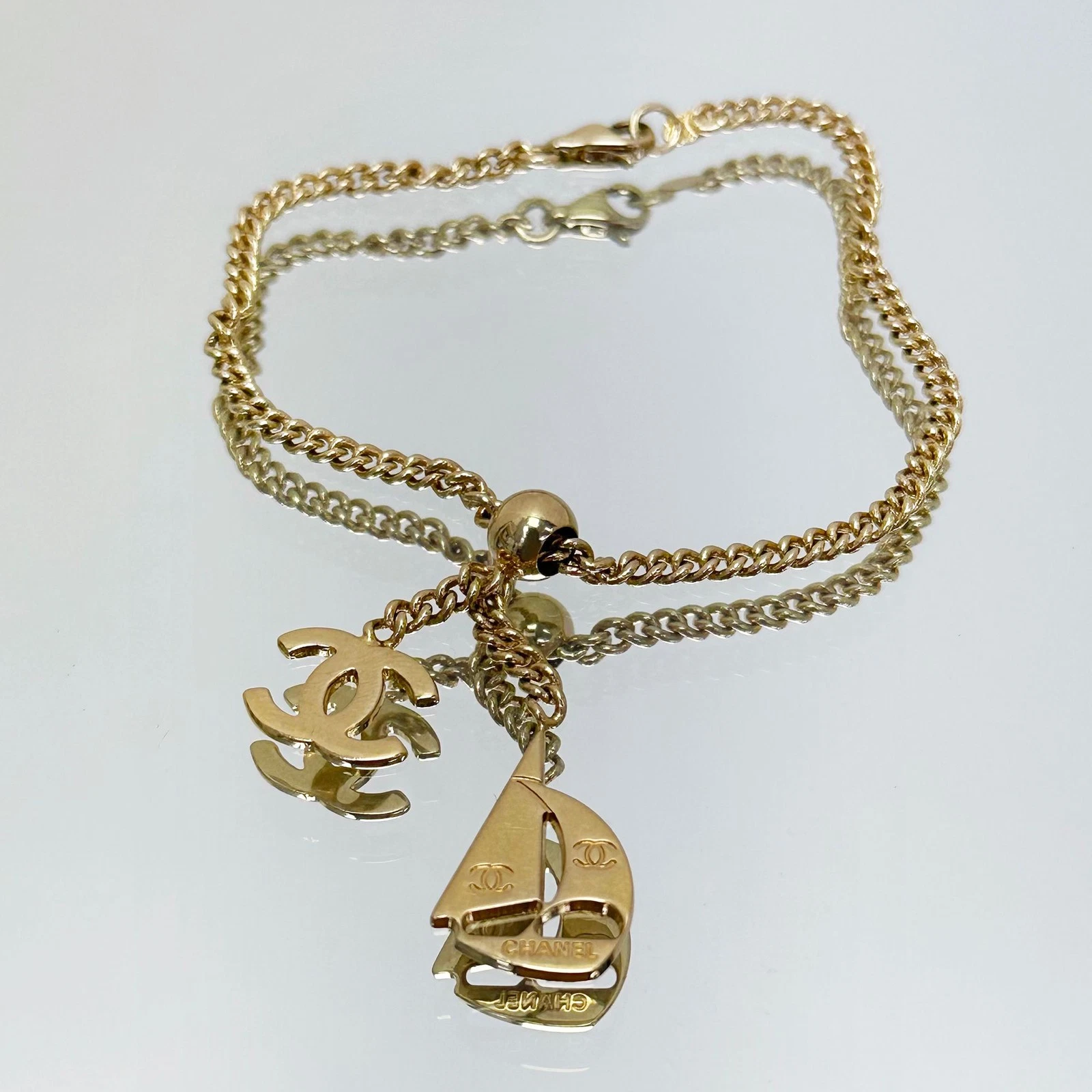 Bracciale CHANEL ciondolo barca a vela logo CC 2JCHA3034 76526921