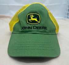 John Deere Toddler Youth One Size Green Yellow Mesh SnapBack Deer Logo Hat Cap