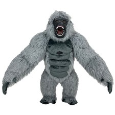 Inflatable Costume Gorilla Mascot Plush Jumpsuit Halloween Cosplay Party Suit