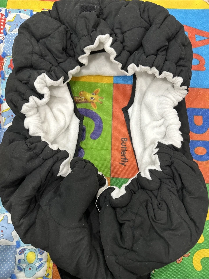 Cozy Cover Infant Carrier Cover Protects Babies From The Outdoor Elements Black - Image 4 of 4
