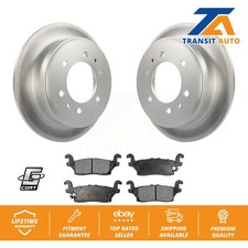Rear Coated Disc Brake Rotors And Ceramic Pads Kit For Hummer H3 H3T KGT-101303