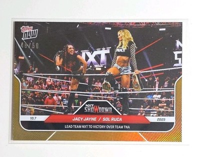 Topps WWE Wrestling 2025 - Card 101 - Jacy Jayne / Sol Ruca - GOLD