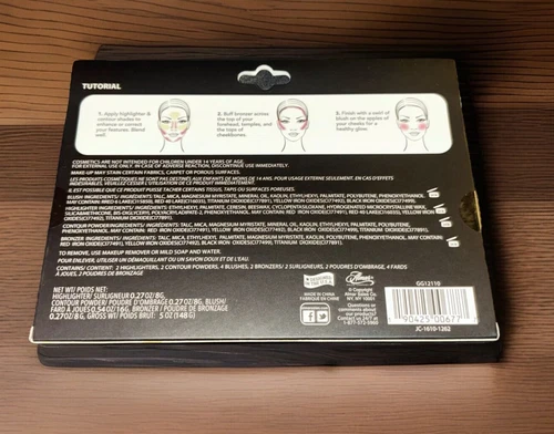 STYLE ESSENTIALS “SCULPT & GLOW” 10-Color Highlight/Contour/Blush/Bronzer-1.35oz - Picture 2 of 2
