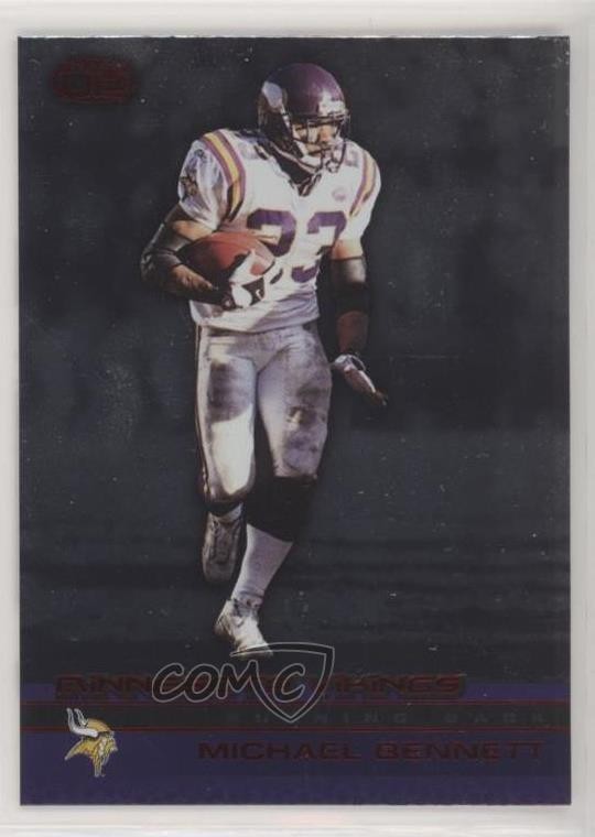 2002 Pacific Heads Up Red 3/65 Michael Bennett #68 0lm
