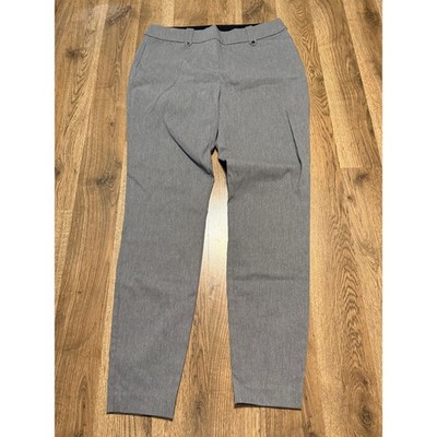 Maurices Dress Pants Womens Medium Gray Adult Regular Fit Tapered Leg Excellent
