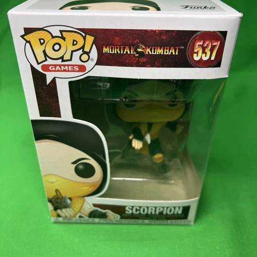 Funko Pop Mortal Kombat Scorpion #537 W/Plastic Case Protector 