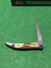 Case XX Tiny Texas Toothpick Red Stag Bar Shield Deep Color