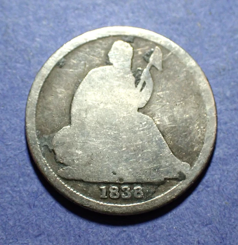 1838-O Seated Liberty Dime — photo from the most recent tracked eBay sale