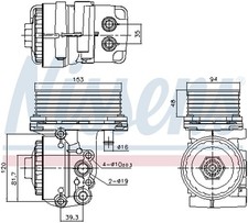 Ölkühler Motoröl ** FIRST FIT ** NISSENS 91327 Aluminium für FORD MONDEO 3 B4Y 1