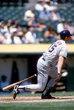 Tim Salmon California Angles bats v the Oakland Athletics at an ML- Old Photo 15