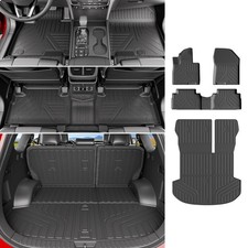 powoq Floor Mat Compatible with 2019-2020 Santa Fe Cargo Mat Floor Liner TPE ...