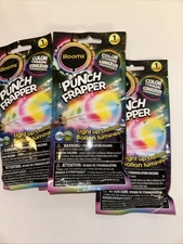 Illooms Lot Of 5 Punch Frapper Light Up Color Changing 15hr LED Balloons NEW