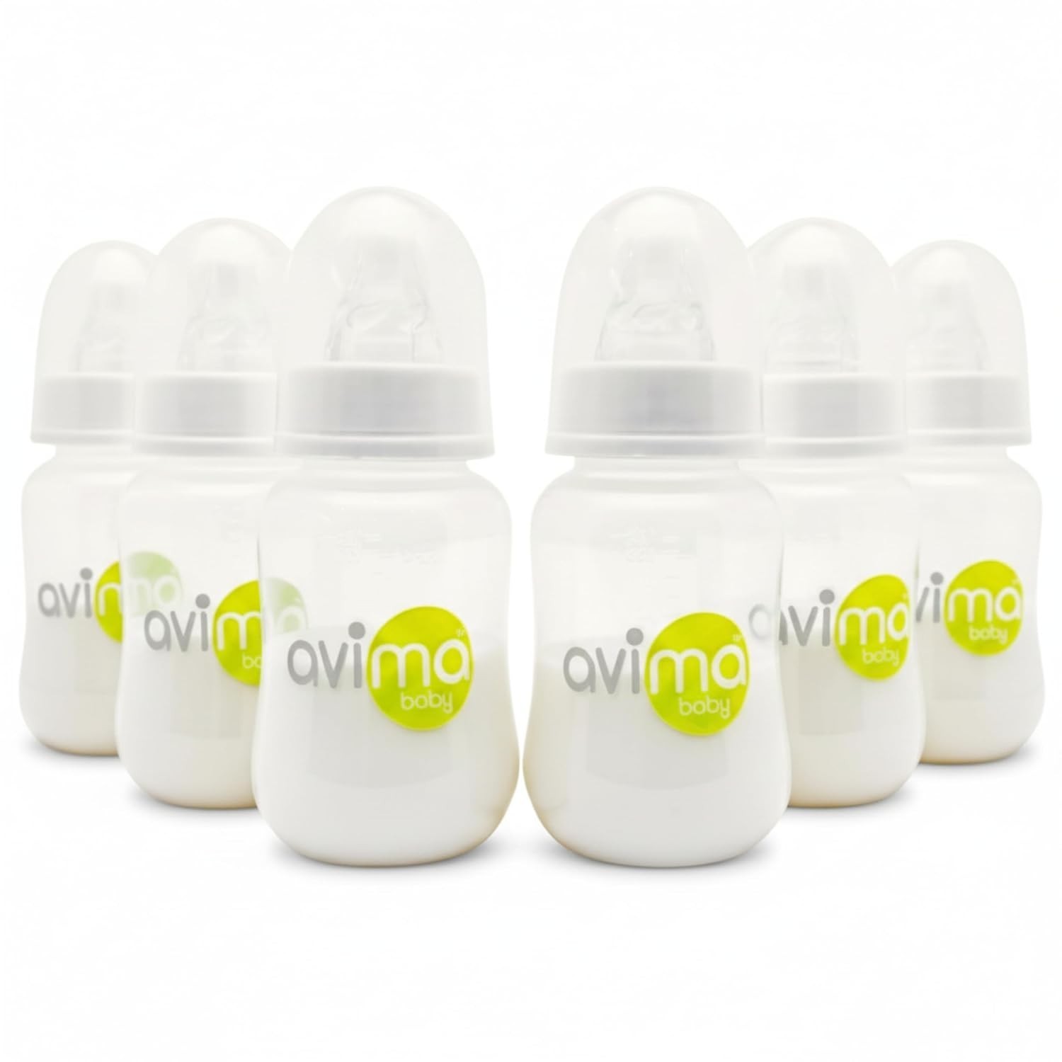 Set de Biberones Anticolicos de 4/10 oz Incluye Pezones de Flujo Medio