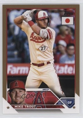 2023 Topps Japan Edition Gold 15/25 Mike Trout #27 0x30