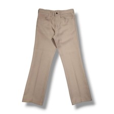 Vintage Wrangler Western Tan 100 Polyester Pants Men's 29x29.5 82TN