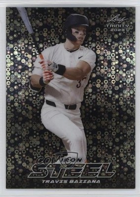 2023 Leaf Trinity Mega Box Iron Silver Donut Circles /10 Travis Bazzana o7m