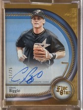 25 Topps Five Star FSA-CB CRAIG BIGGIO AUTO 11/25
