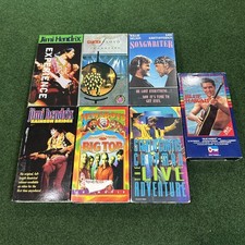 lot of 7 rock concert tapes pink floyd Jimi Hendrix Willie Nelson Steven Curtis