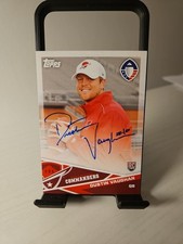 2019 Topps Alliance Of American Football Dustin Vaughan Auto RC Commanders