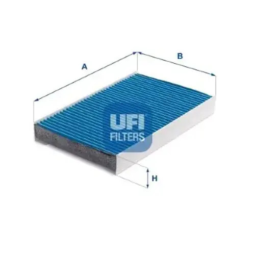 Cabin filter with antibacterial action 34.111.00 UFI for CITROËN PEUGEOT DS