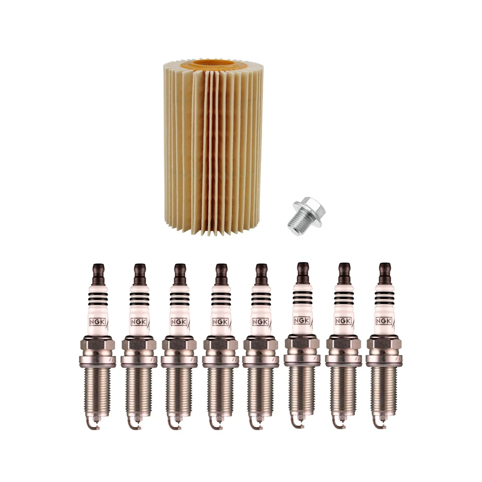 Wix Engine Oil Filter & NGK 8 Laser Iridium Spark Plugs kit for Lexus LS600h V8 - Image 2 of 2
