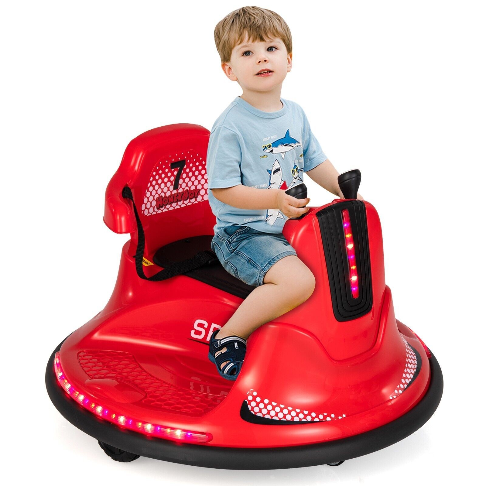 Kids Ride-On Bumper Car Electric Children 360° Swivel Toy Car 6V  Remote Control