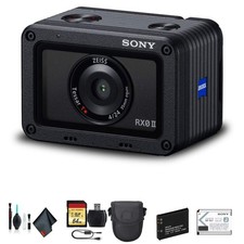 Sony Cyber-Shot DSC-RX0 II Camera DSC-RX0M2 Soft Bag, Additional Battery, 64GB