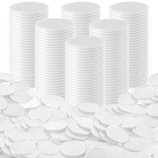 600 Pieces Plastic Poker Chips Learning Counters Disks Bingo Chip Counting Di...